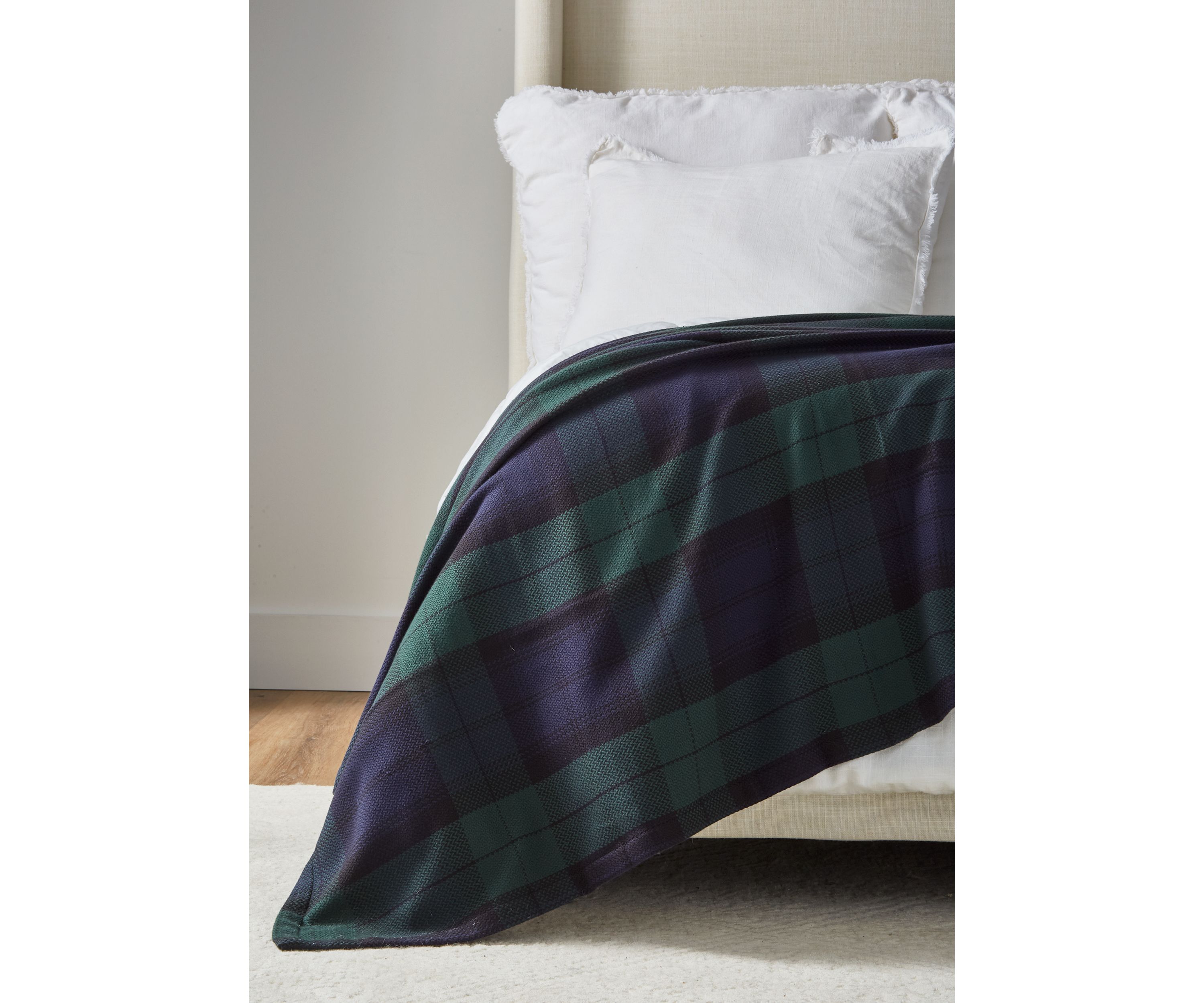 Luxury Cotton Plaid Blanket