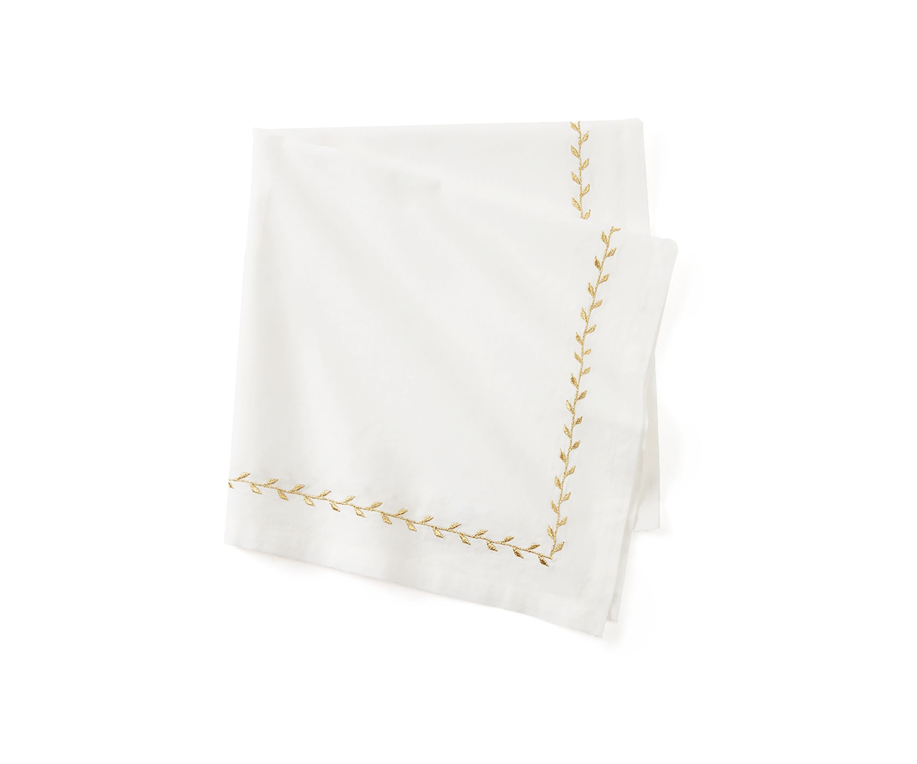 Gold Lurex Embroidered Napkin