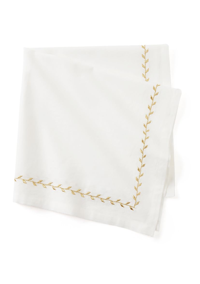 Gold Lurex Embroidered Napkin