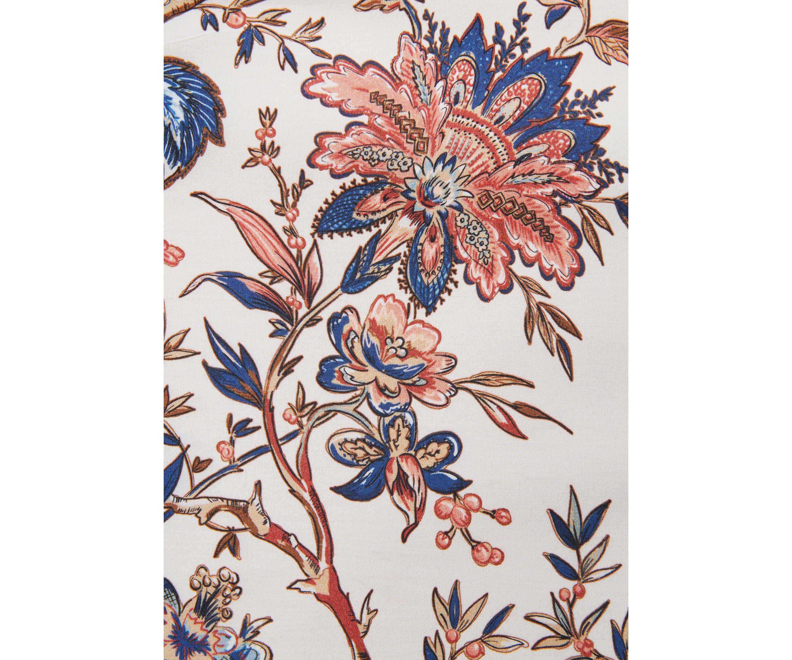 Floral Ivory Red and Navy Placemat