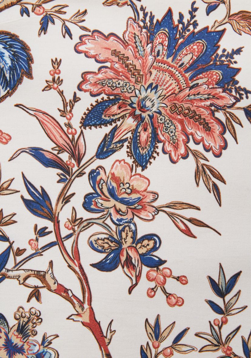 Floral Ivory Red and Navy Placemat