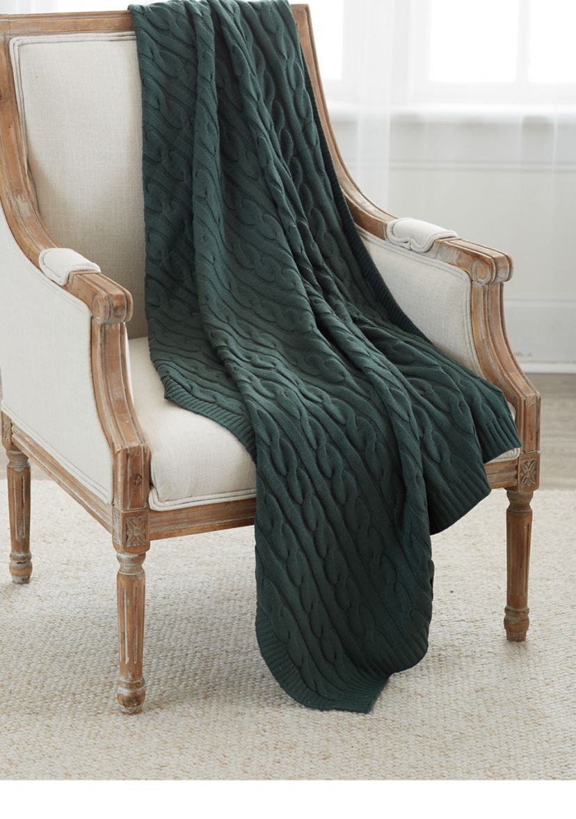 Cable Throw Blanket