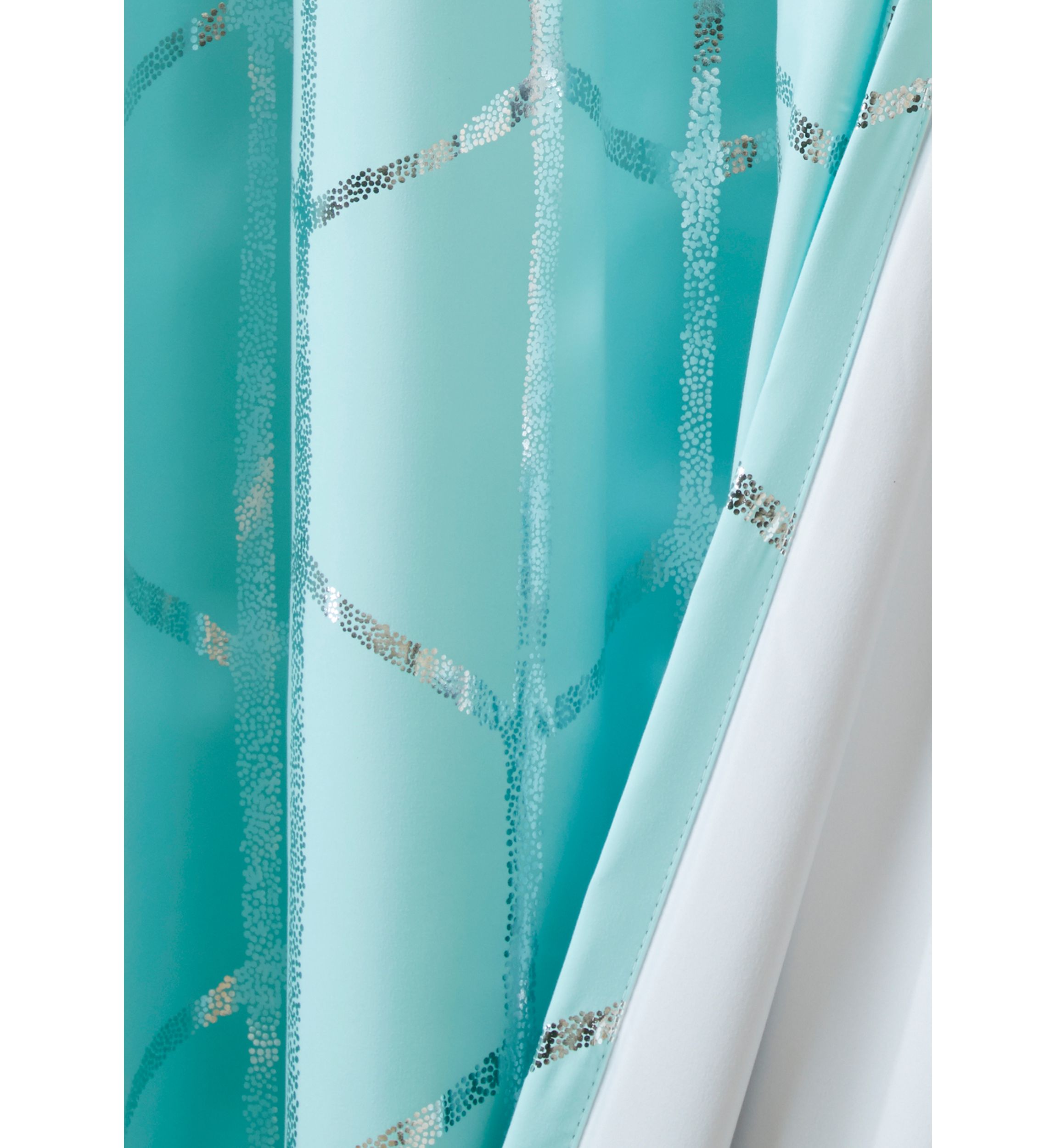 Raina Total Blackout Metallic Print Grommet Top Curtain Panel
