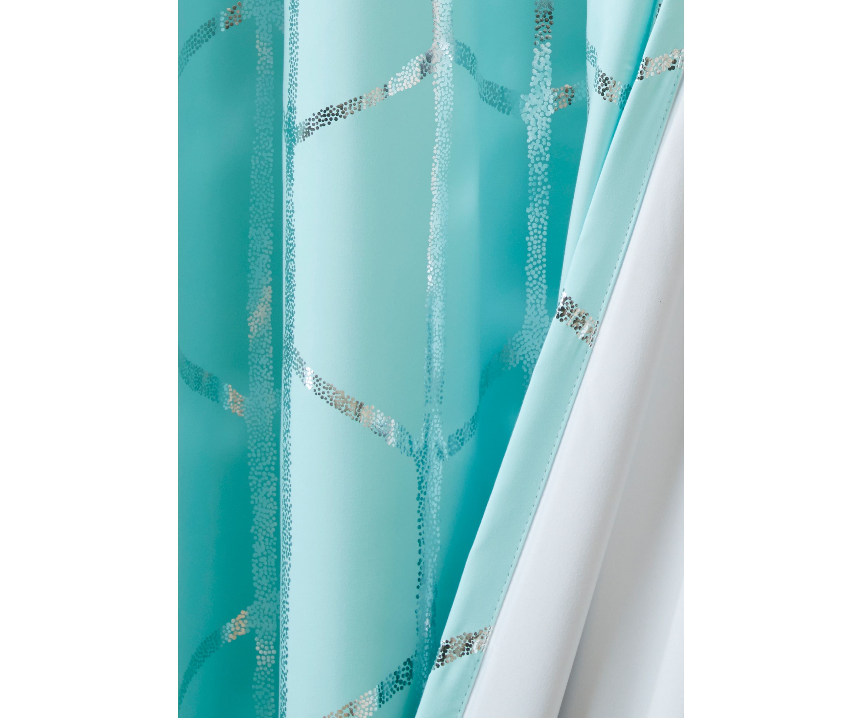 Raina Total Blackout Metallic Print Grommet Top Curtain Panel