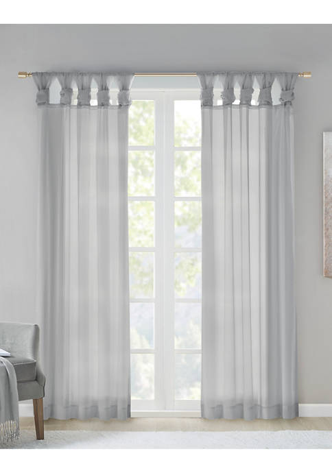 Madison Park Ceres Twist Tab Voile Sheer Window