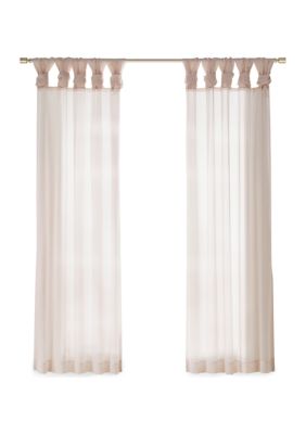 Ceres Twist Tab Voile Sheer Window Pair