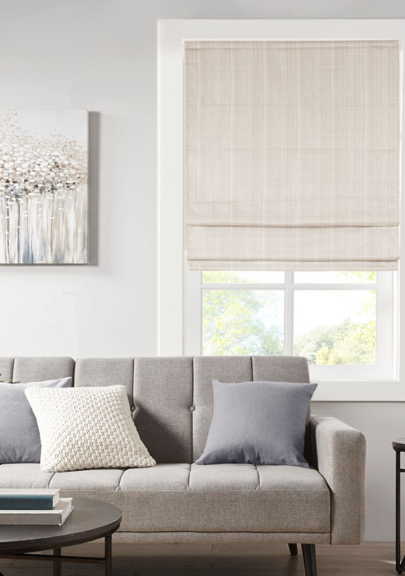 Galen Basketweave Room Darkening Cordless Roman Shade