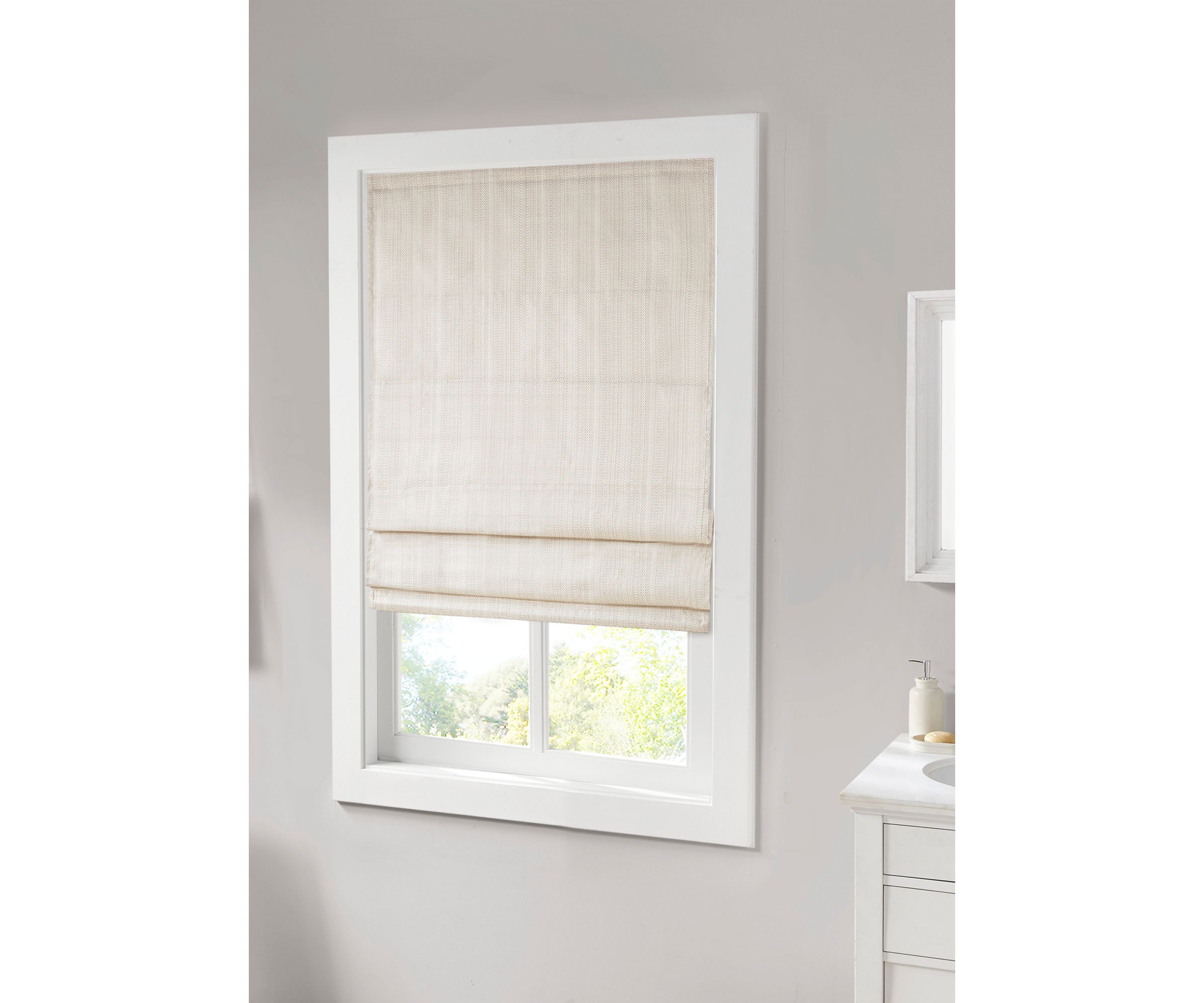 Galen Basketweave Room Darkening Cordless Roman Shade