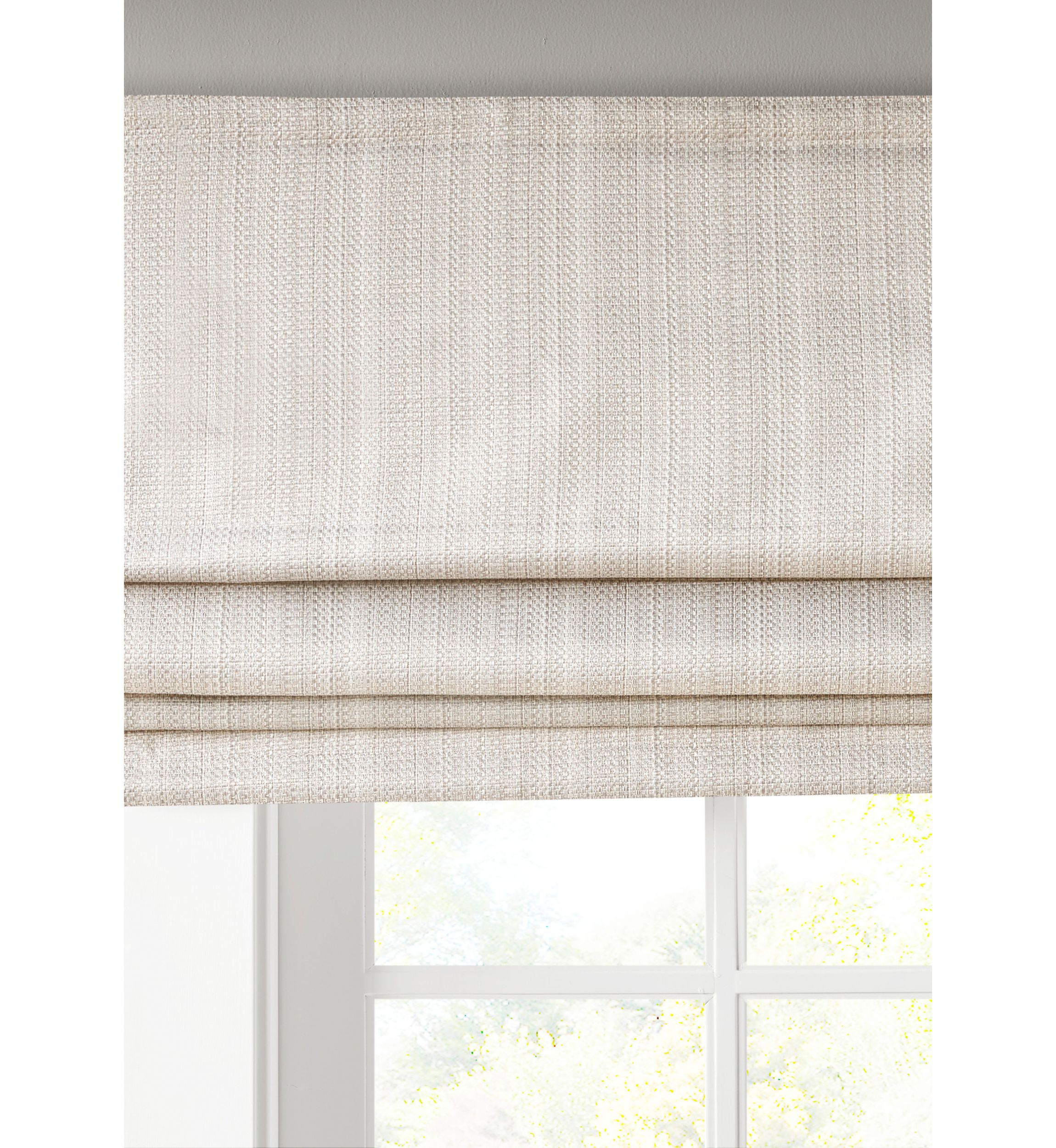 Galen Basketweave Room Darkening Cordless Roman Shade