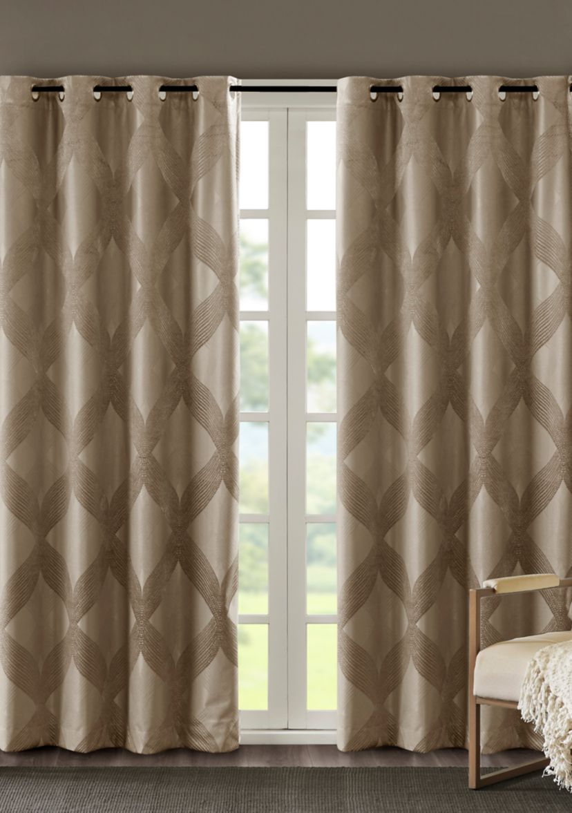 Bentley Ogee Knitted Jacquard Total Blackout Panel