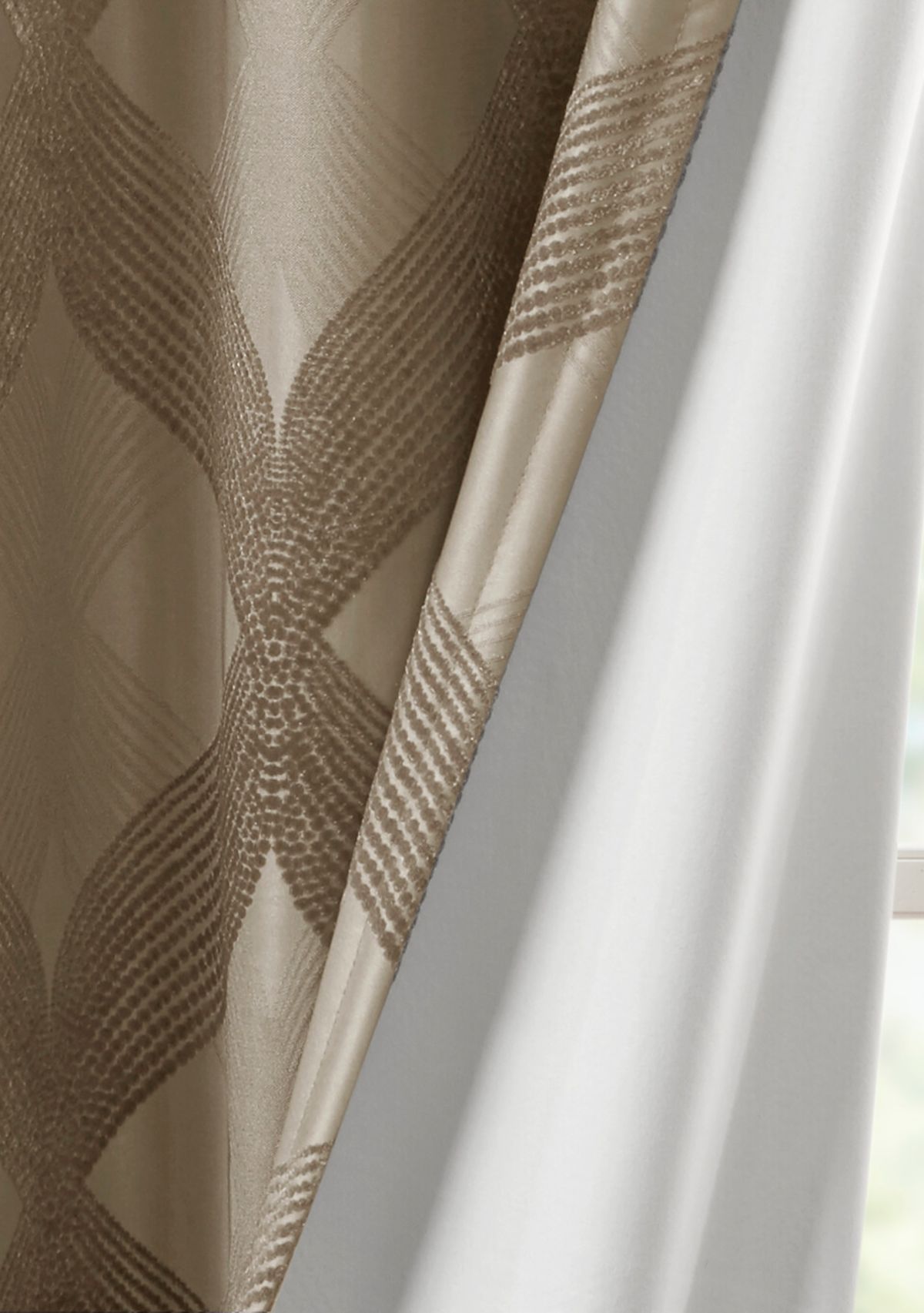 Bentley Ogee Knitted Jacquard Total Blackout Panel