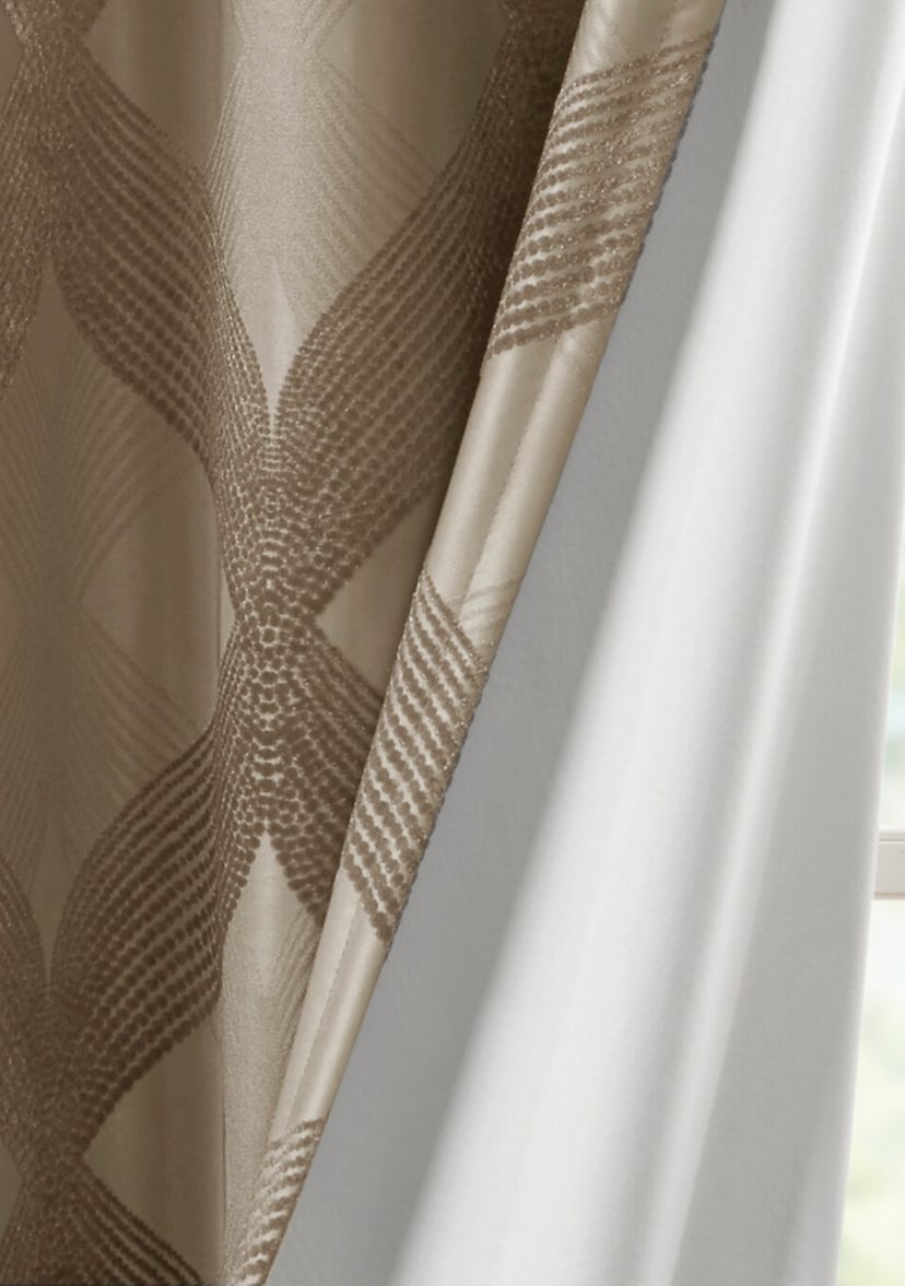 Bentley Ogee Knitted Jacquard Total Blackout Panel