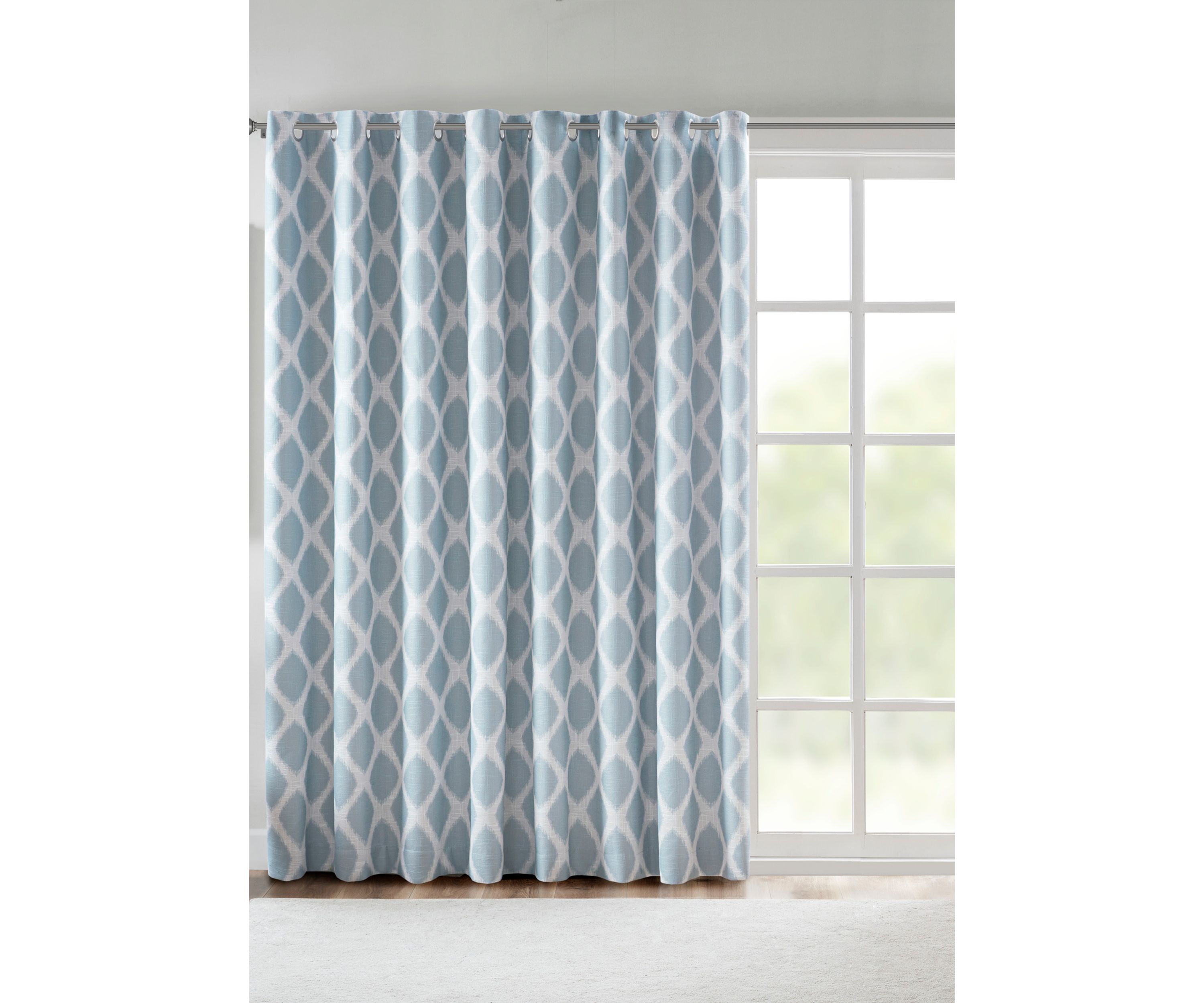 Blakesly Printed Ikat Blackout Patio Curtain
