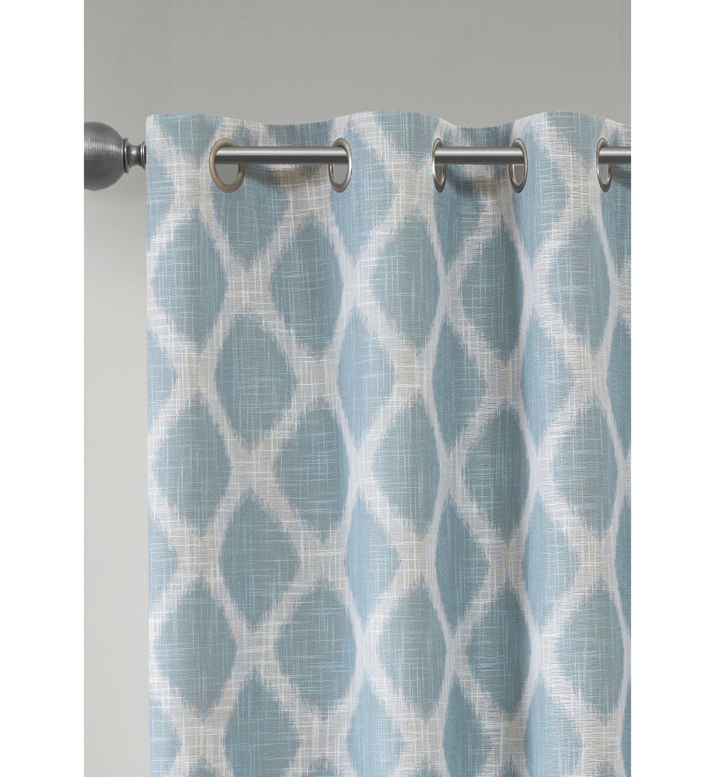 Blakesly Printed Ikat Blackout Patio Curtain