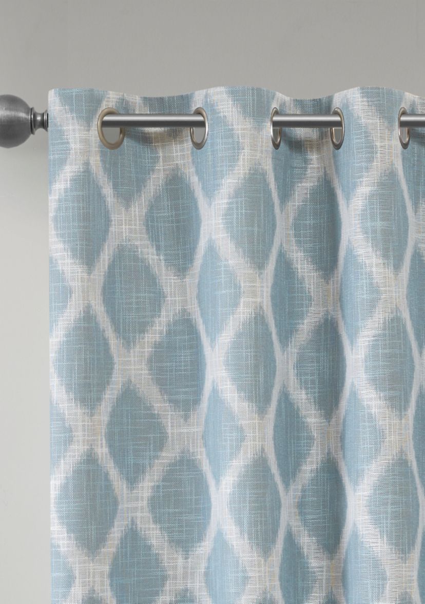 Blakesly Printed Ikat Blackout Patio Curtain