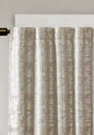 Cassius Marble Jacquard Total Blackout Rod Pocket/Back Tab Curtain Panel