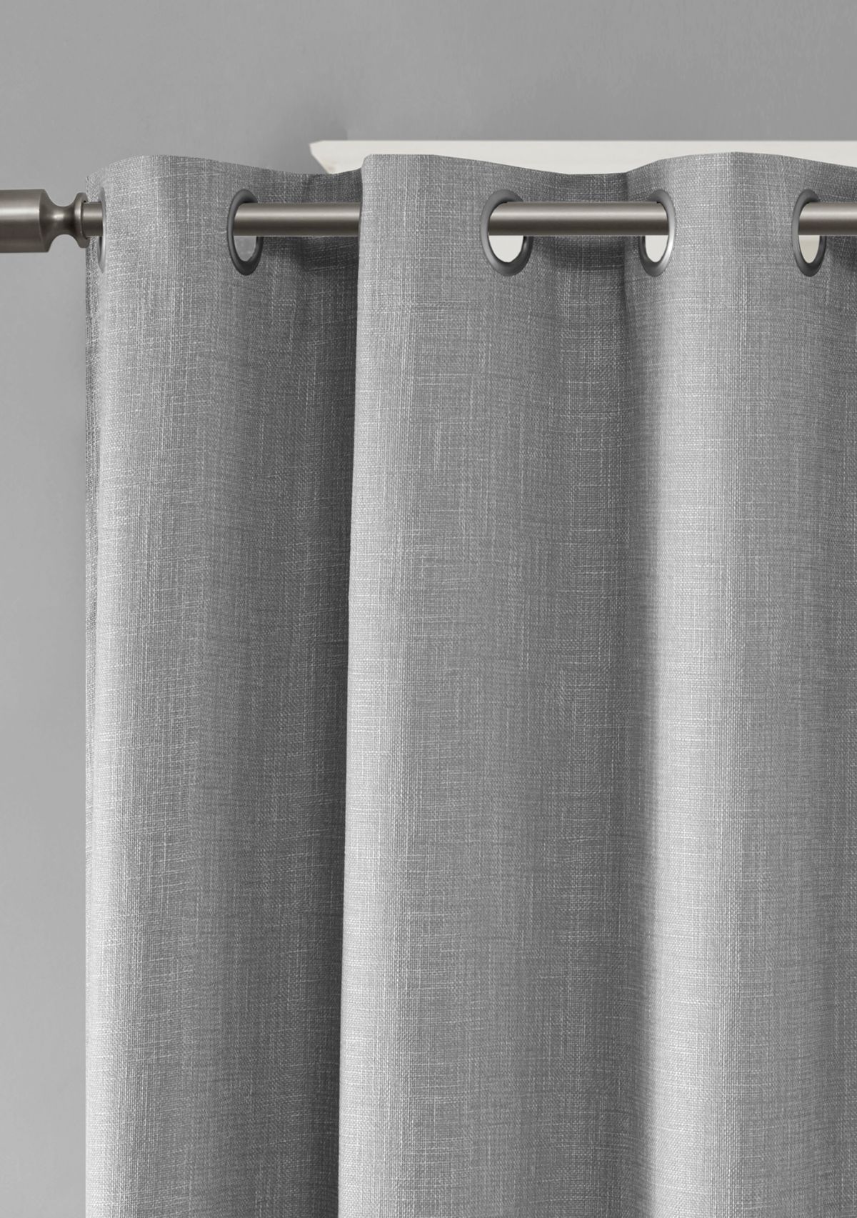 Maya Printed Heathered Blackout Grommet Top Curtain Panel