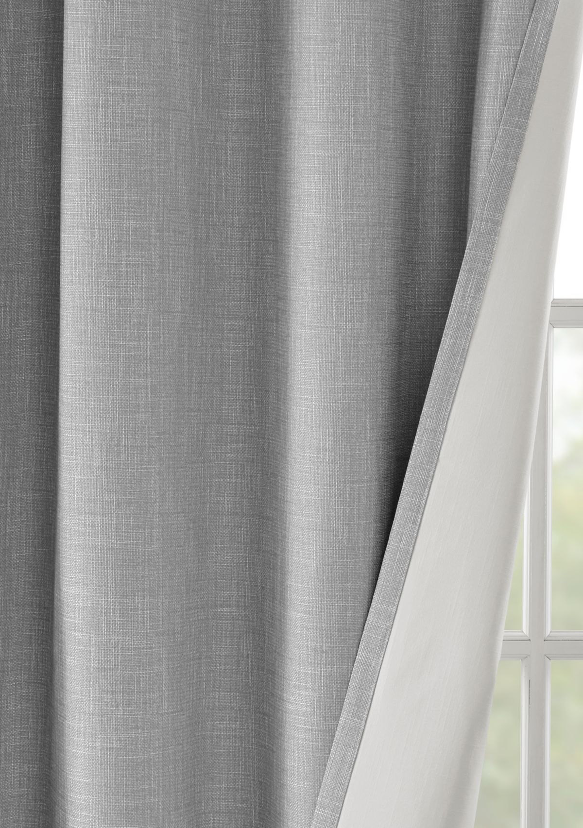 Maya Printed Heathered Blackout Grommet Top Curtain Panel