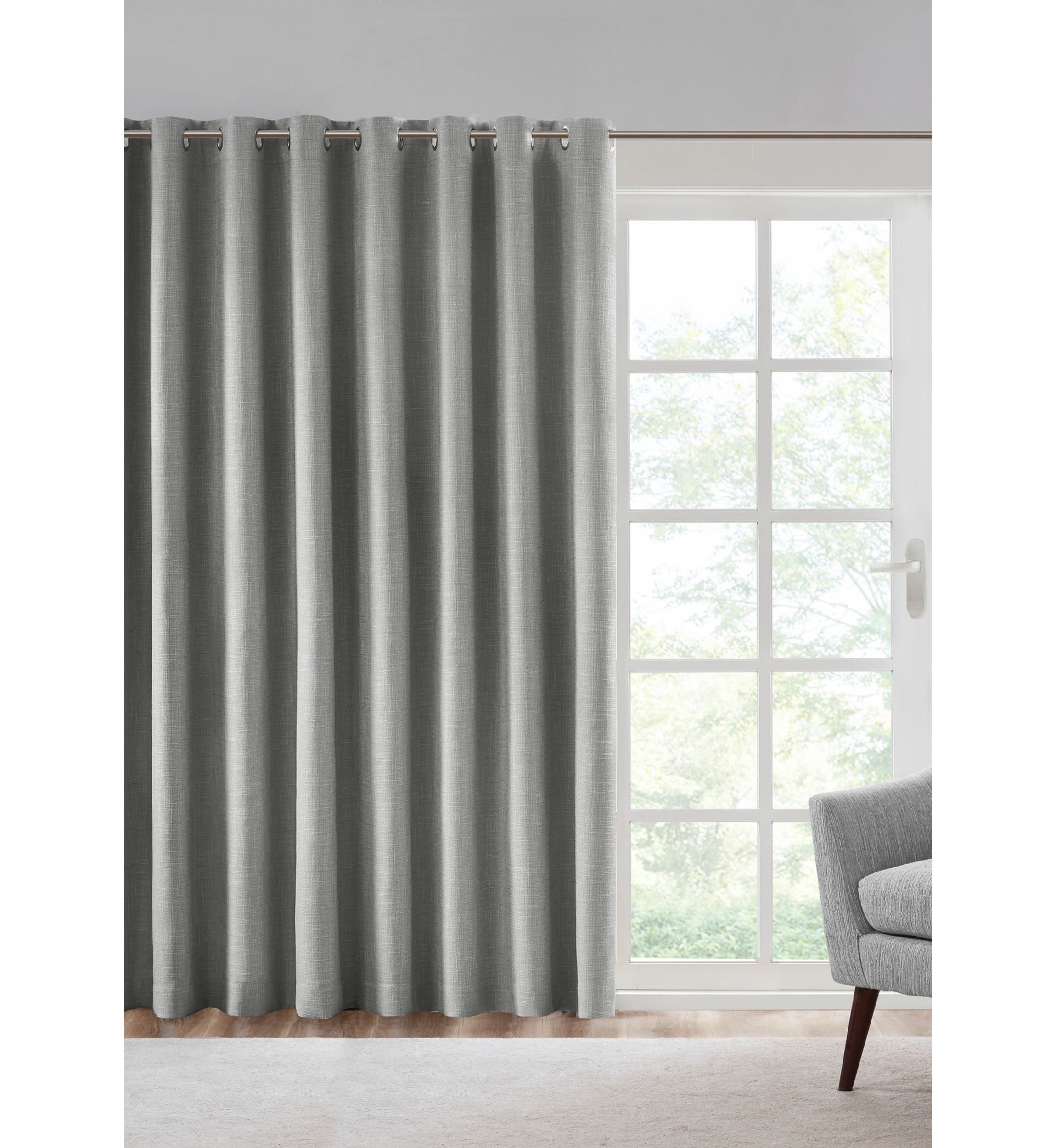 Maya Printed Heathered Blackout Patio Panel