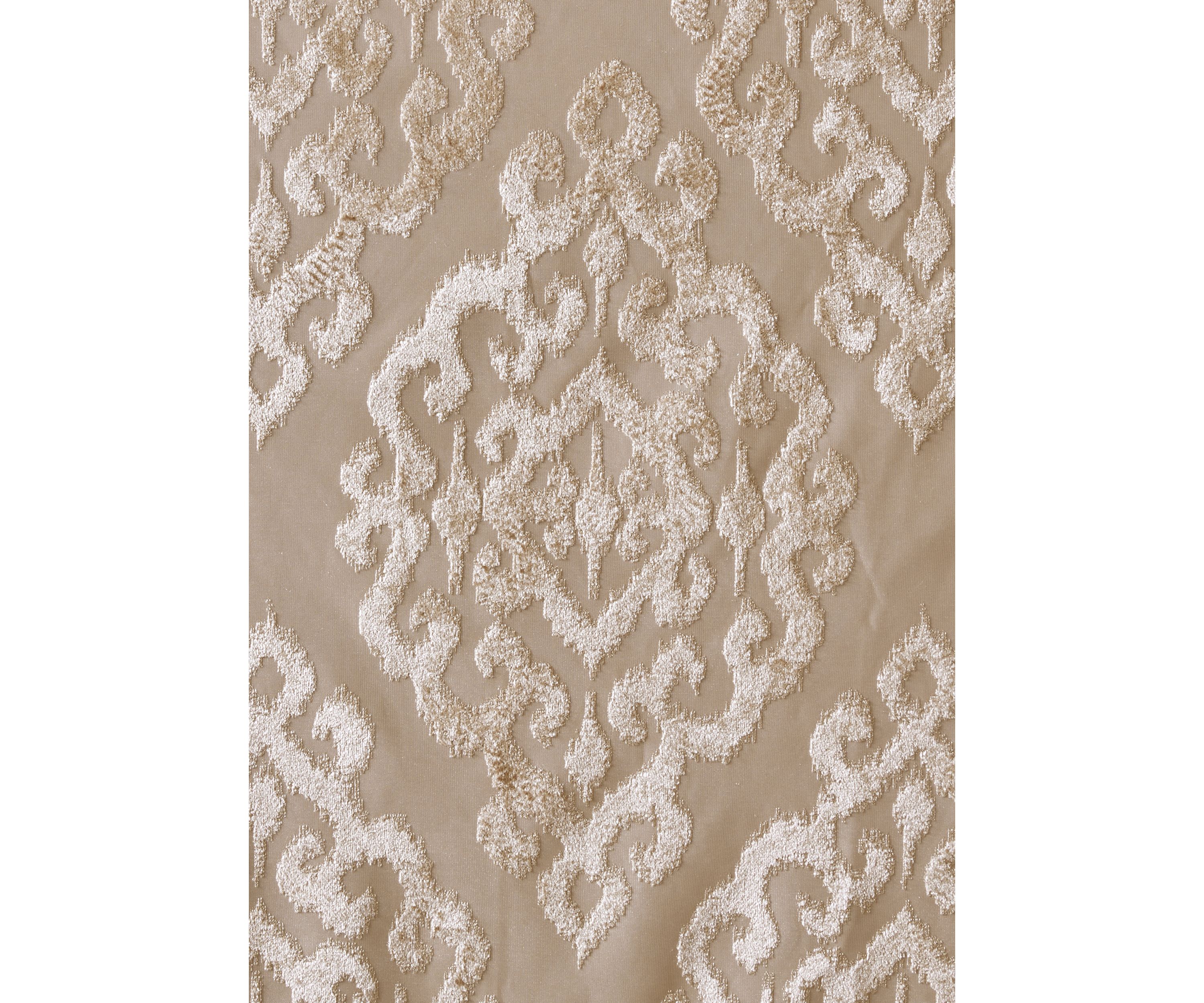 Mirage Knitted Jacquard Damask Total Blackout Grommet Top Curtain Panel