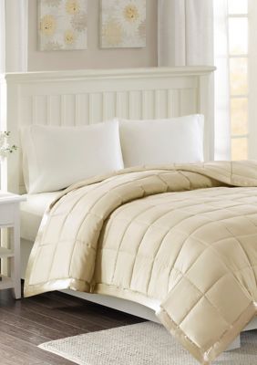 Madison Park Windom Lightweight Down Alternative Blanket with Satin Trim, King