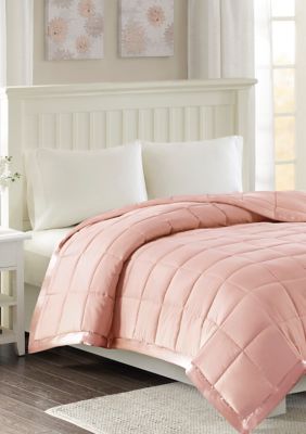 Madison Park Windom Lightweight Down Alternative Blanket with Satin Trim, King