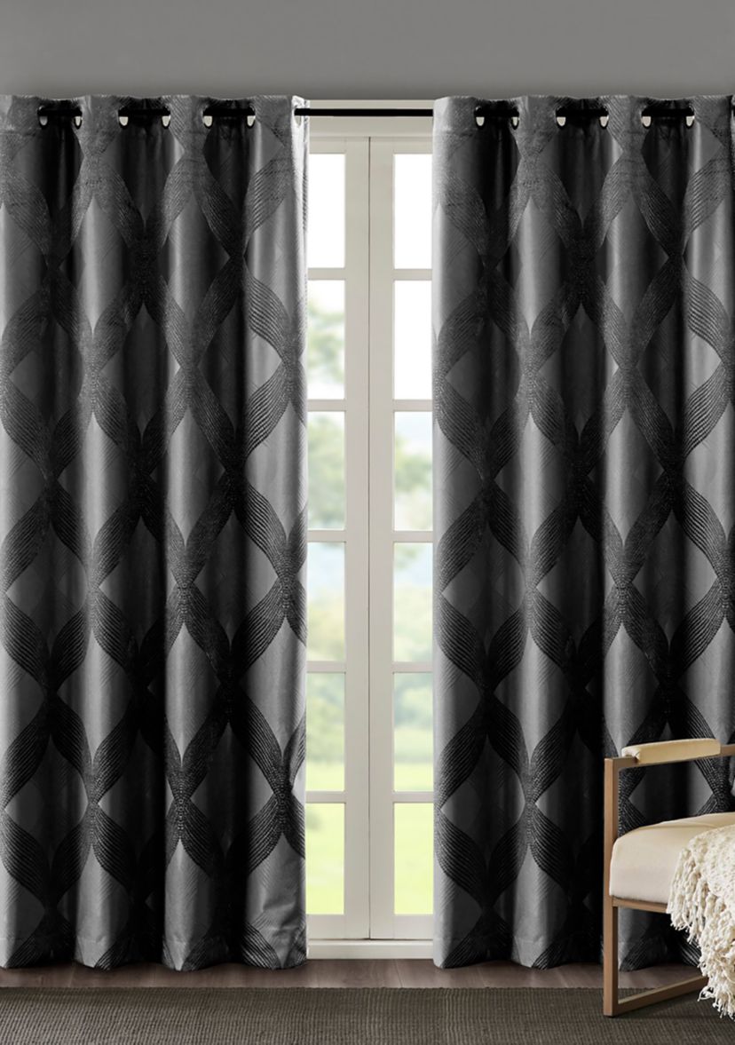 Bentley Ogee Knitted Jacquard Total Blackout Panel
