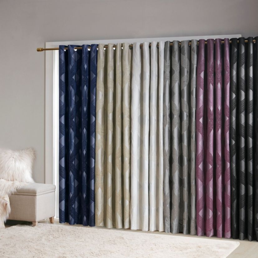 Bentley Ogee Knitted Jacquard Total Blackout Panel