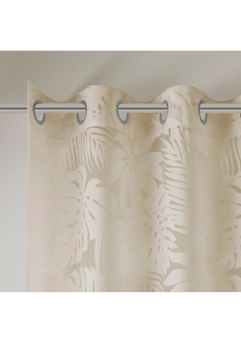 Leilani Palm Leaf Burnout Window Sheer