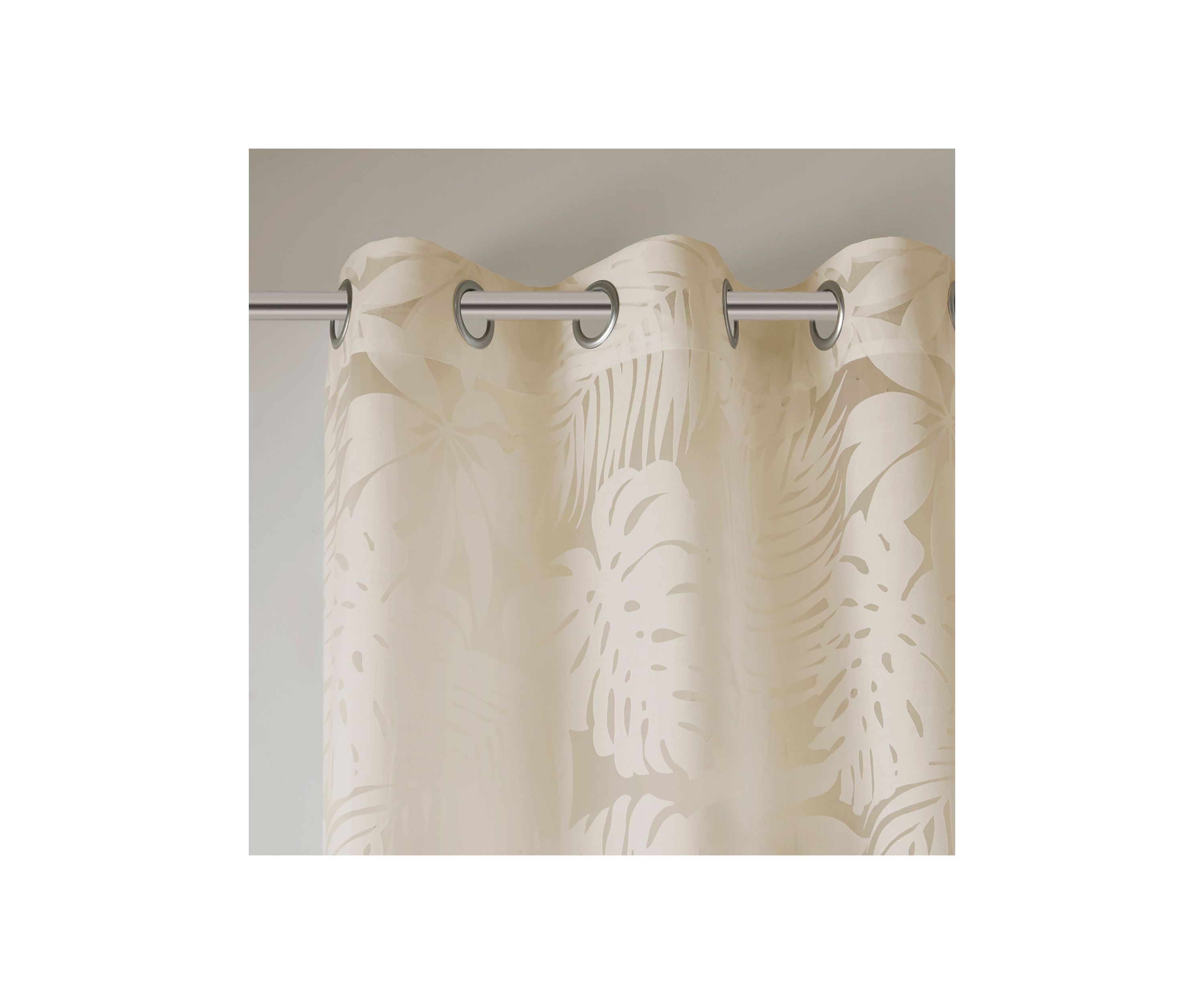 Leilani Palm Leaf Burnout Window Sheer