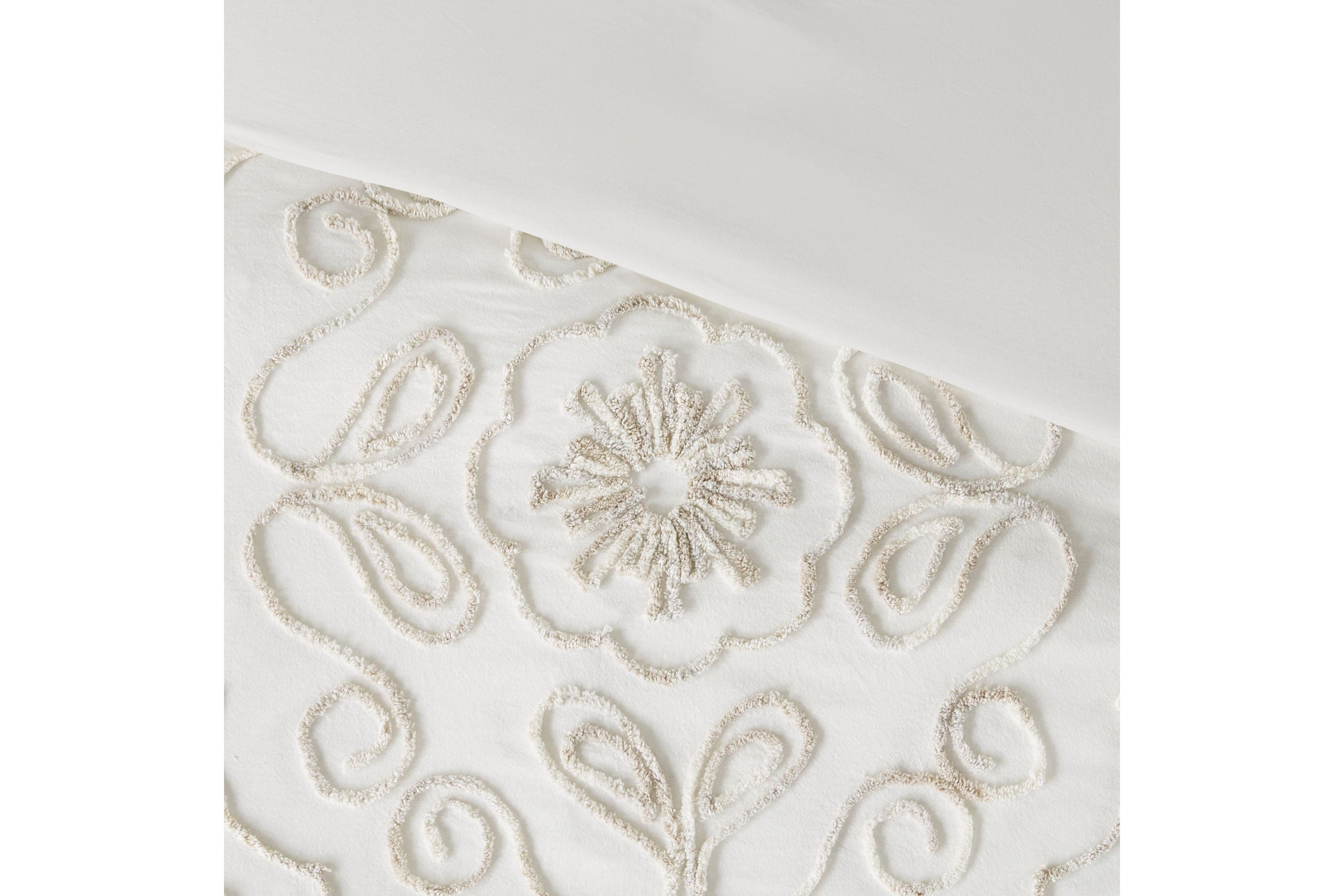 Violette 3 Piece Tufted Cotton Chenille  Coverlet Set