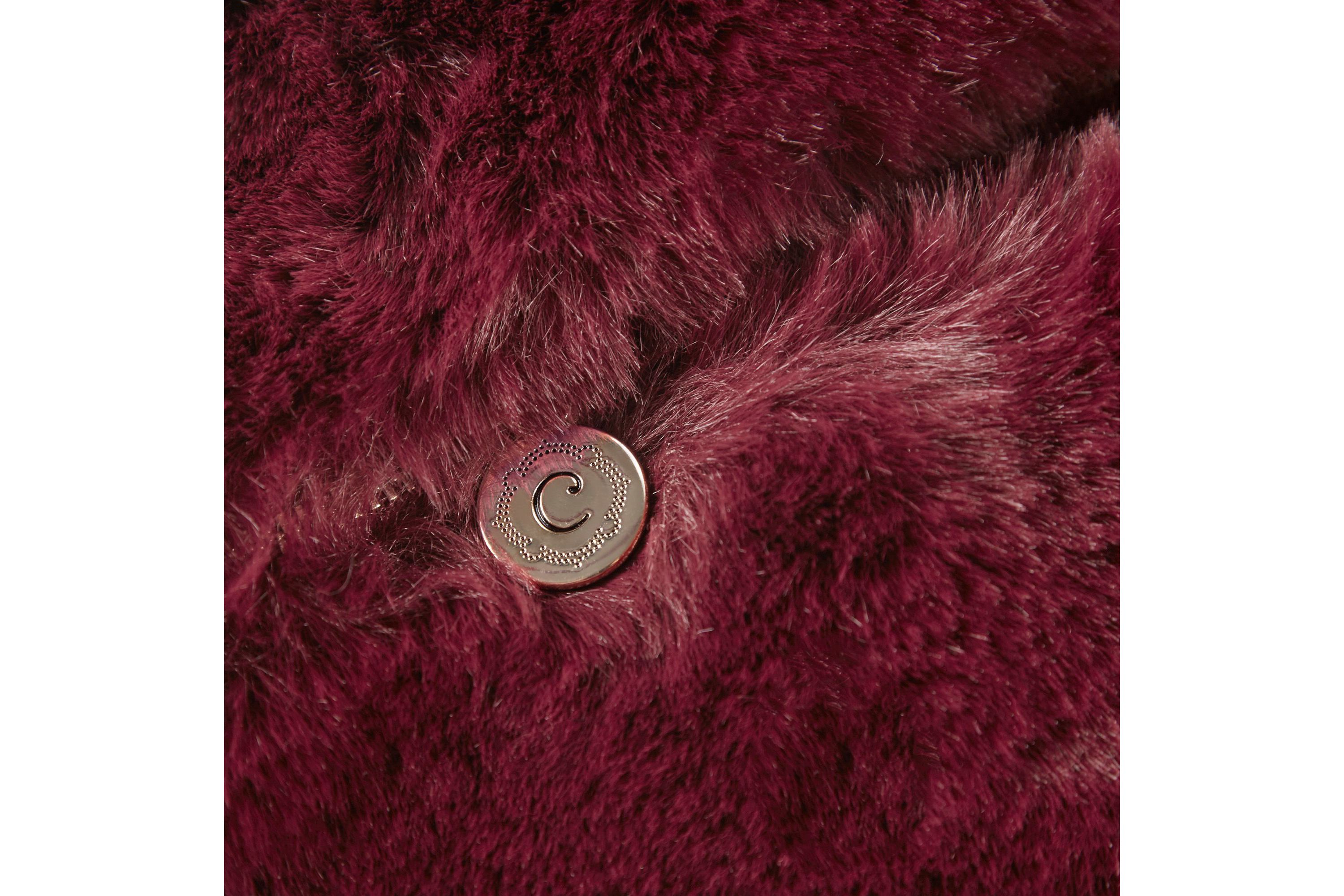 Sable Solid Faux Fur Square Decor Pillow