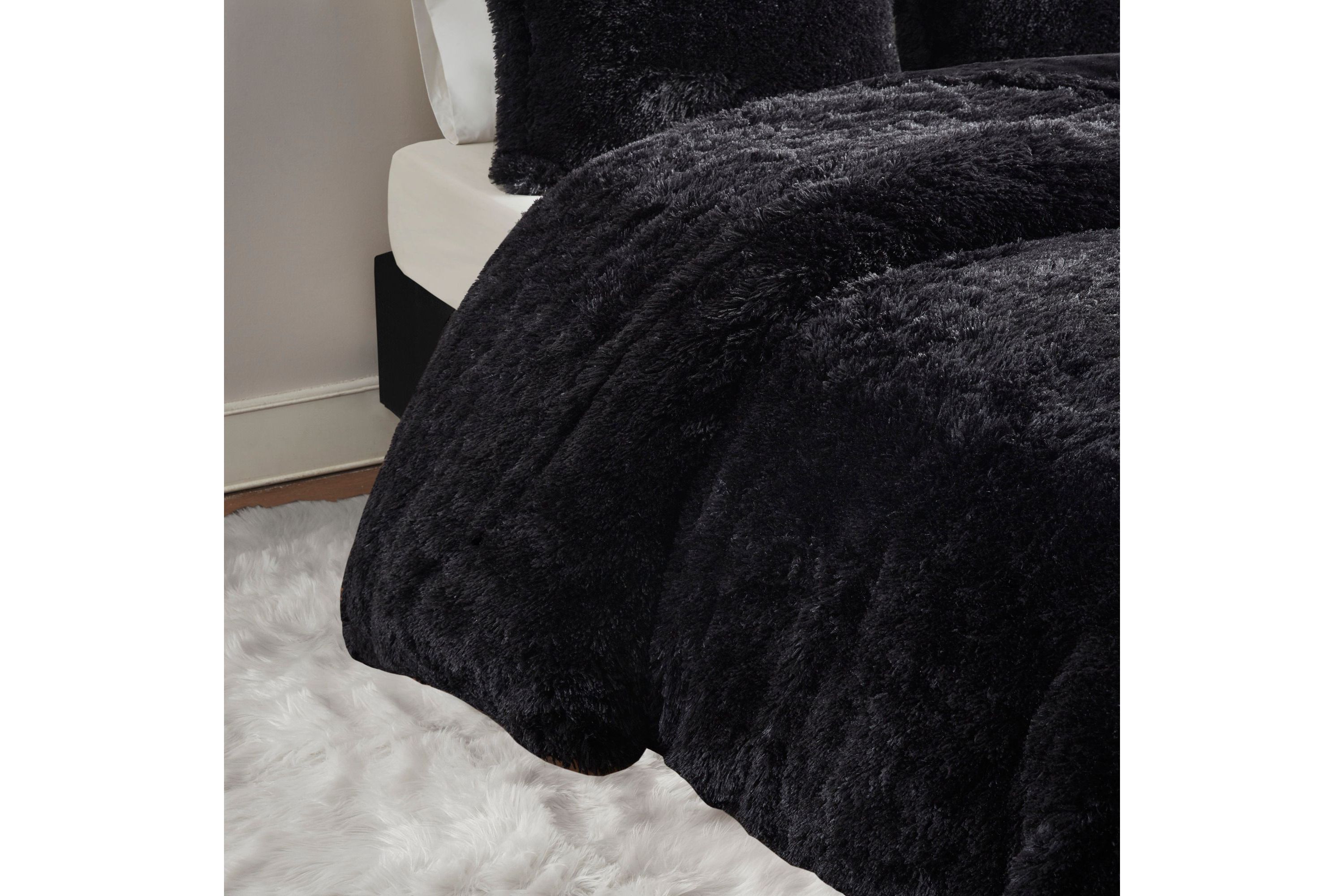 Malea Shaggy Fur Duvet Cover Set