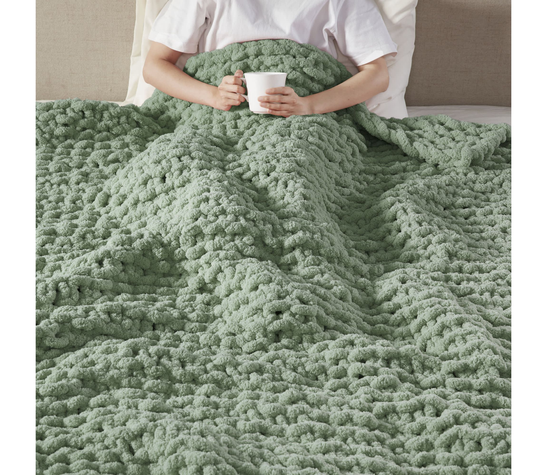 Chenille Chunky Knit Throw