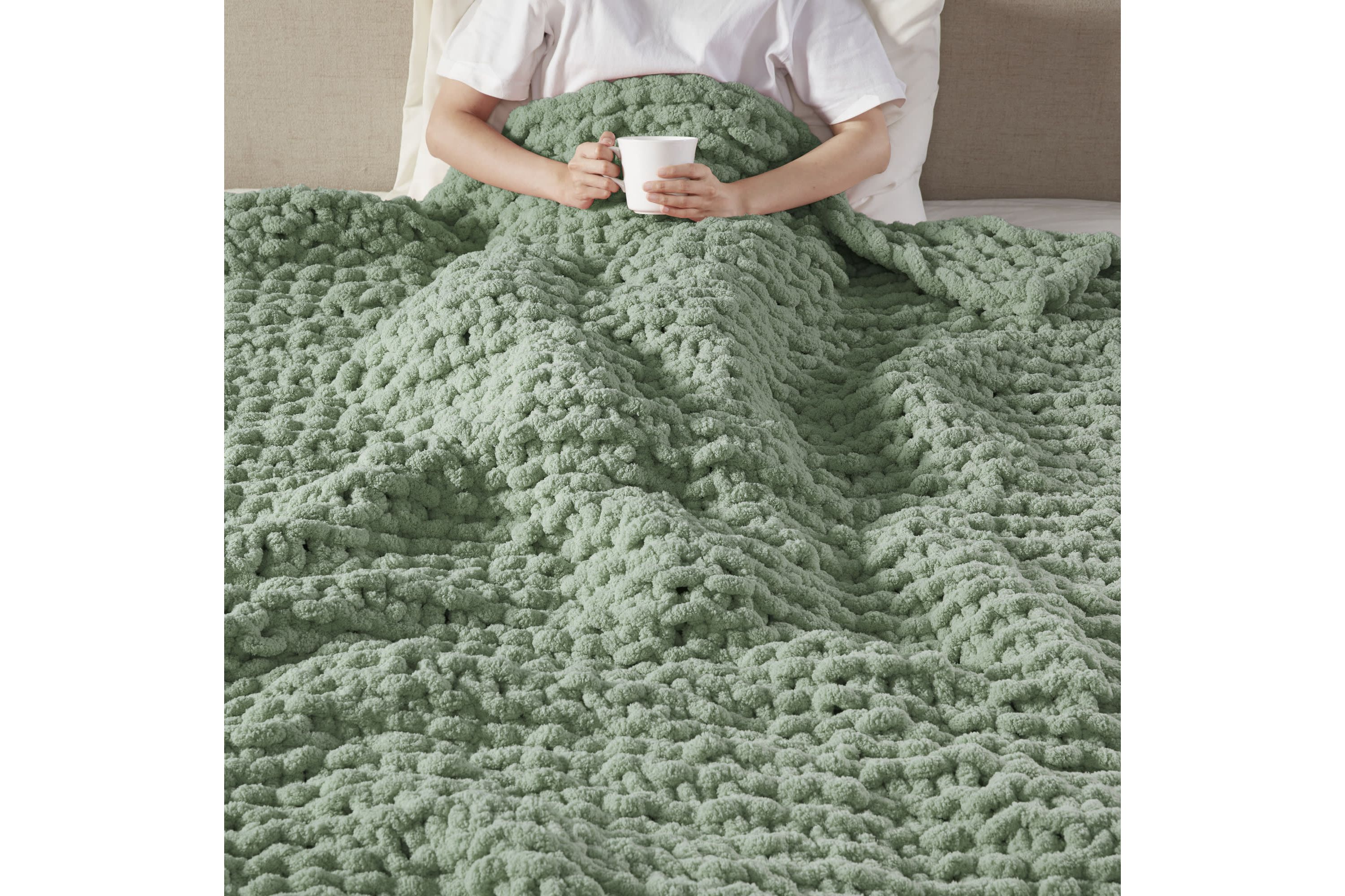 Chenille Chunky Knit Throw