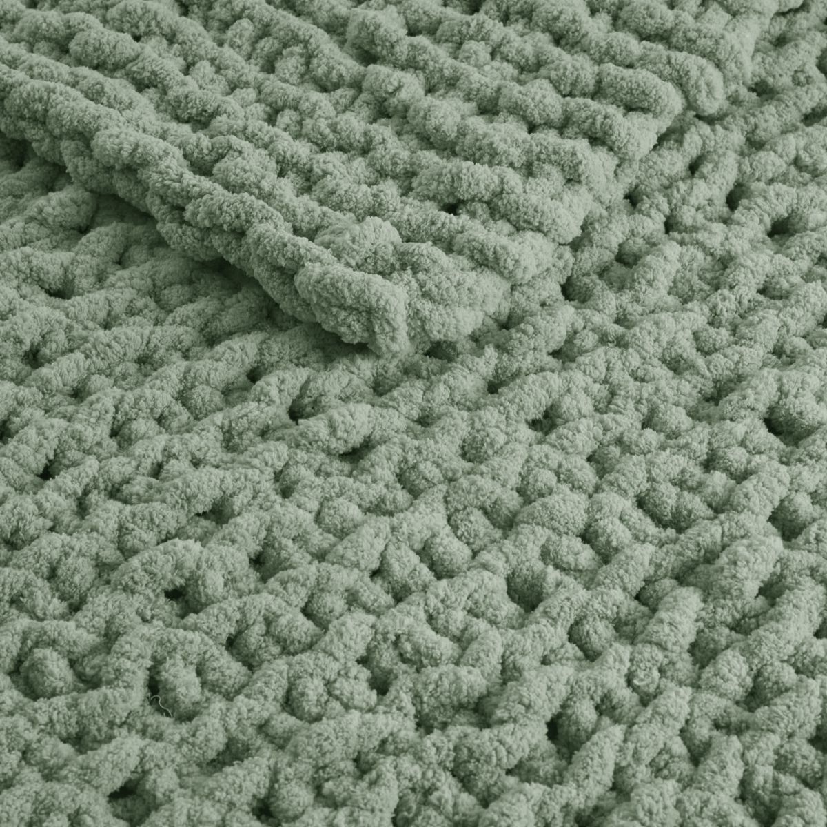Chenille Chunky Knit Throw