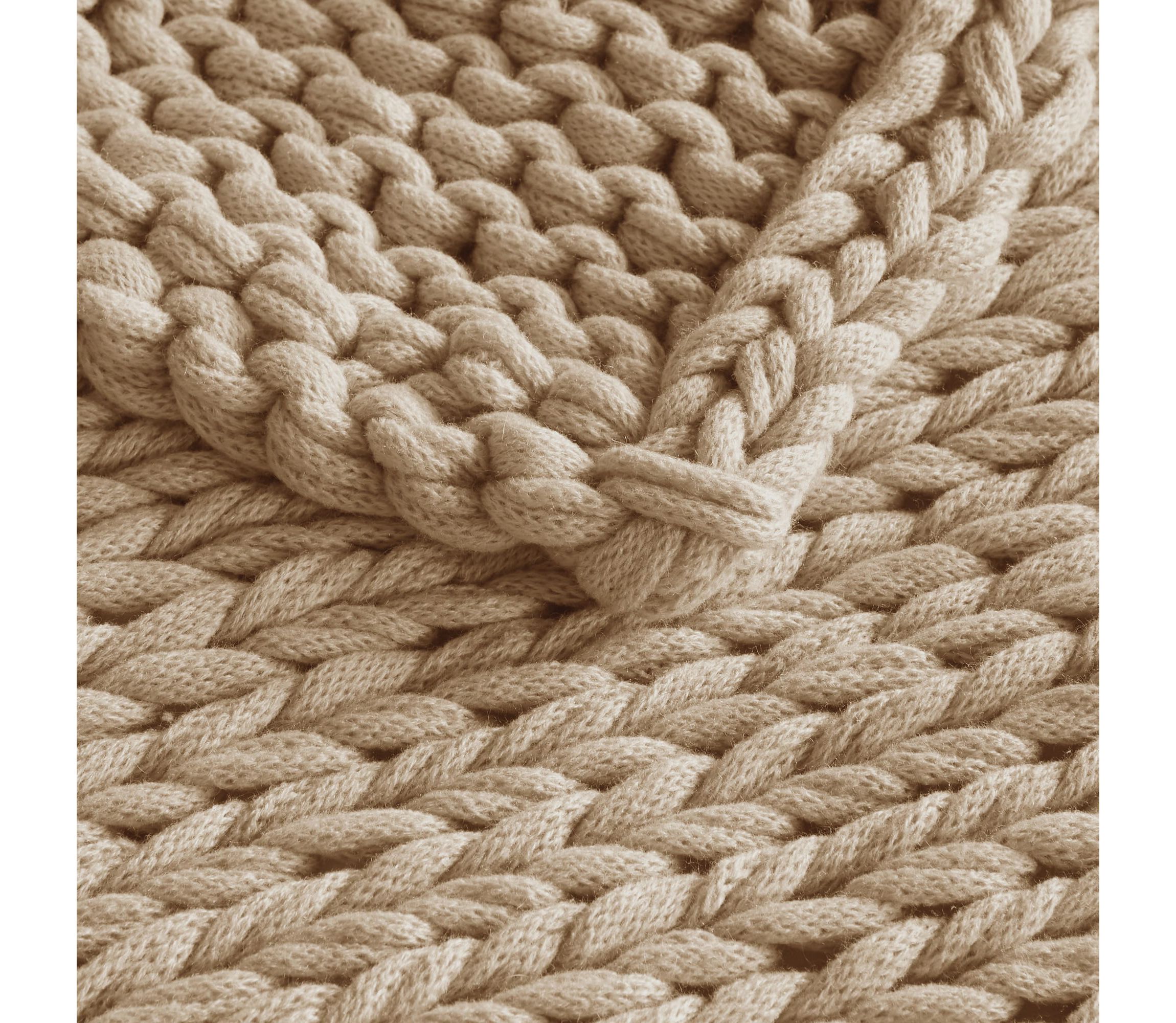 Hand Made Chunky Double Knit Throw Blanket