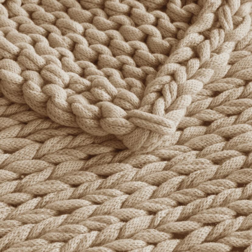 Hand Made Chunky Double Knit Throw Blanket