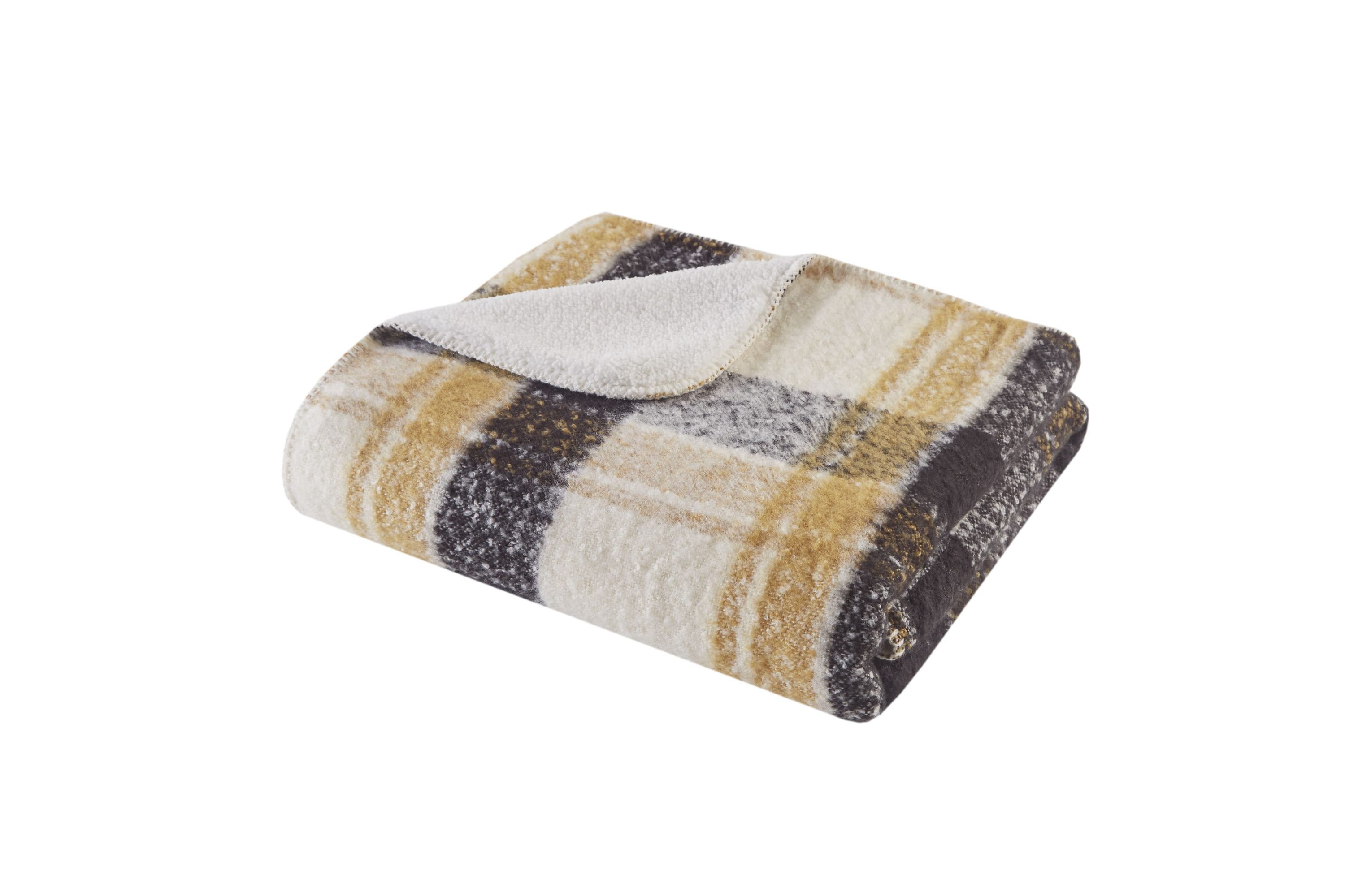 Bloomington Faux Mohair to Sherpa Throw