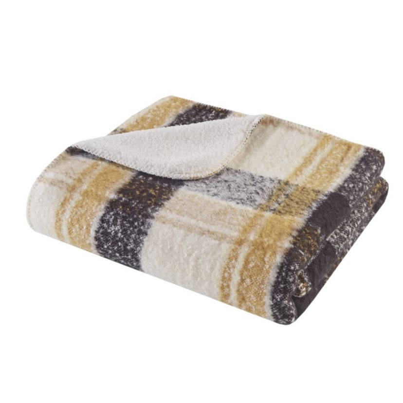 Bloomington Faux Mohair to Sherpa Throw
