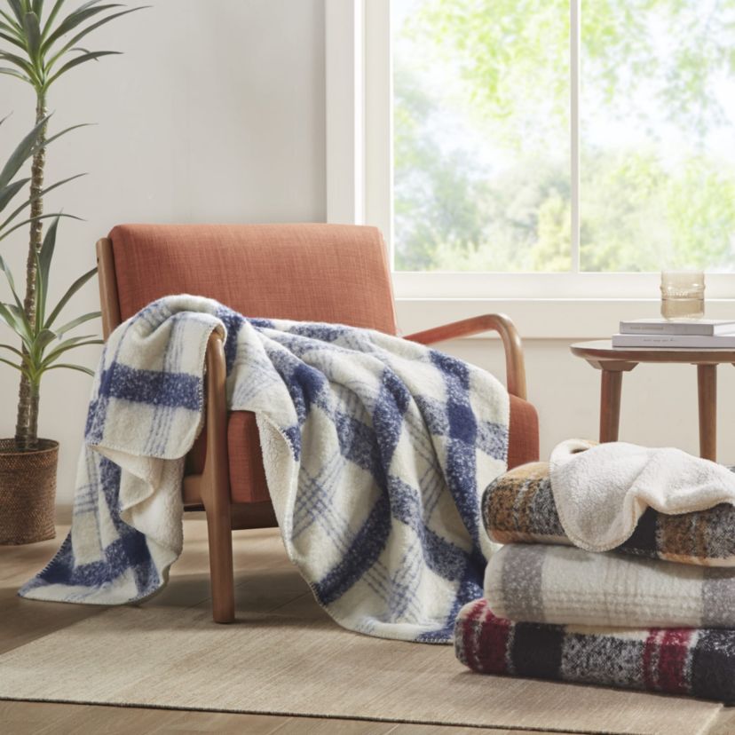 Bloomington Faux Mohair to Sherpa Throw