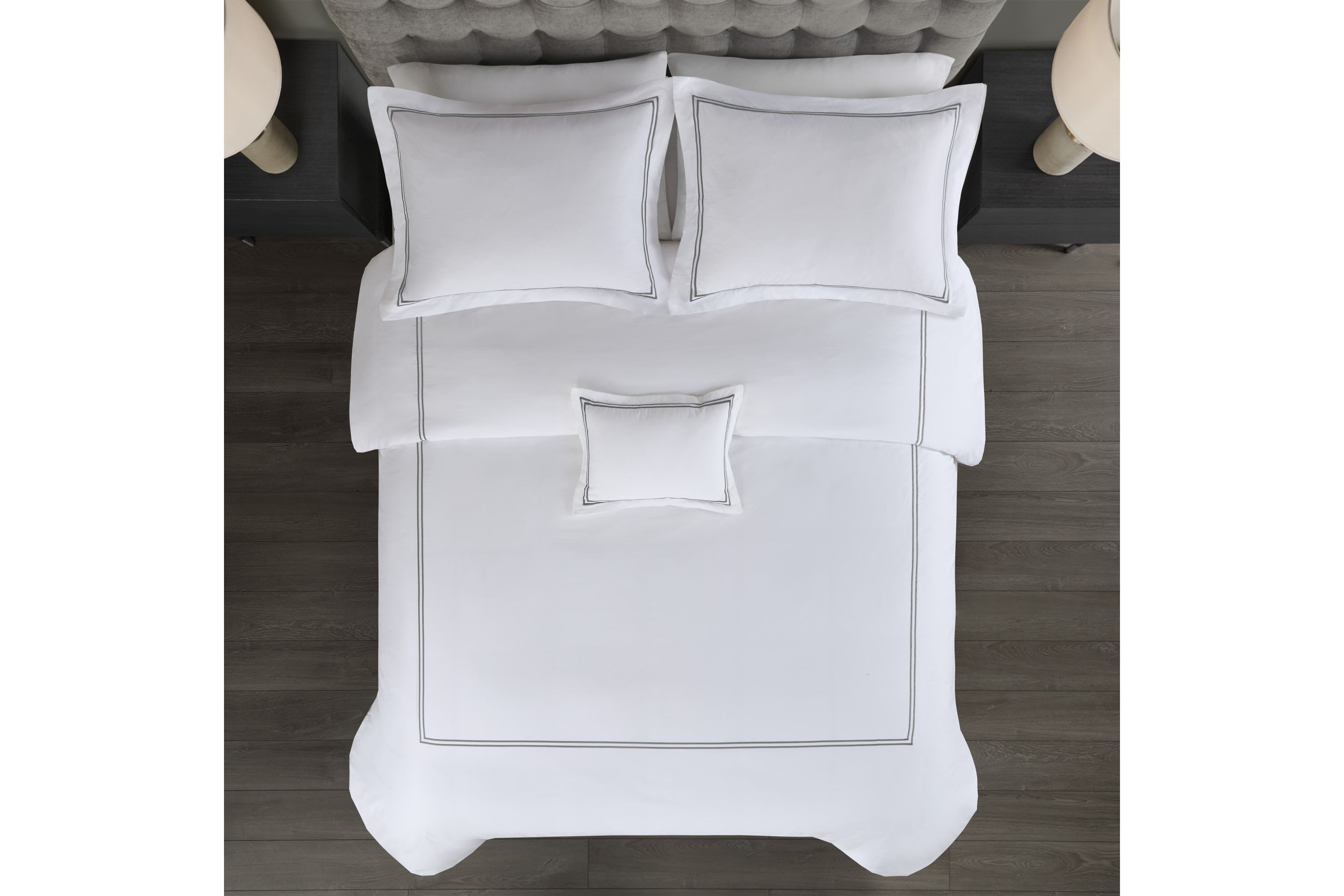 500 Thread Count Luxury Collection 100% Cotton Sateen Embroidered Comforter Set
