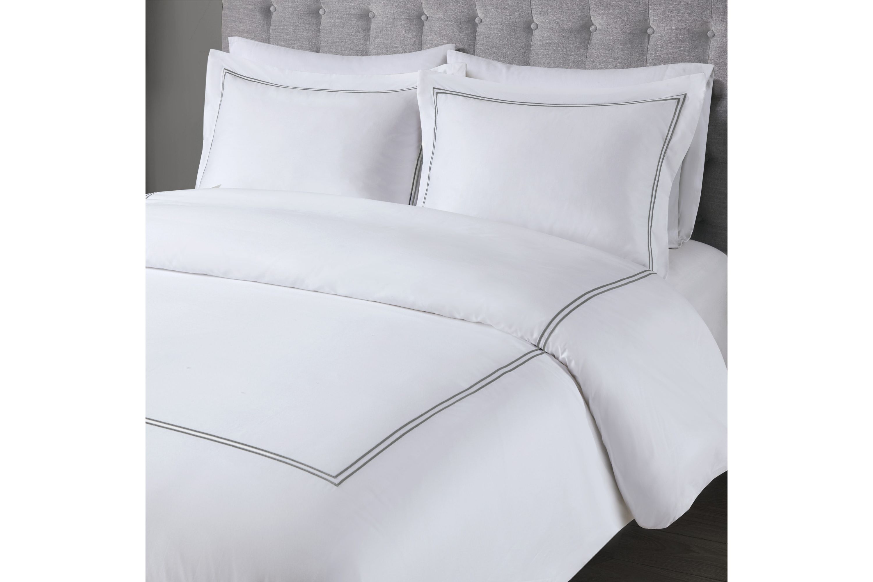 500 Thread Count Luxury Collection 100% Cotton Sateen Embroidered Comforter Set