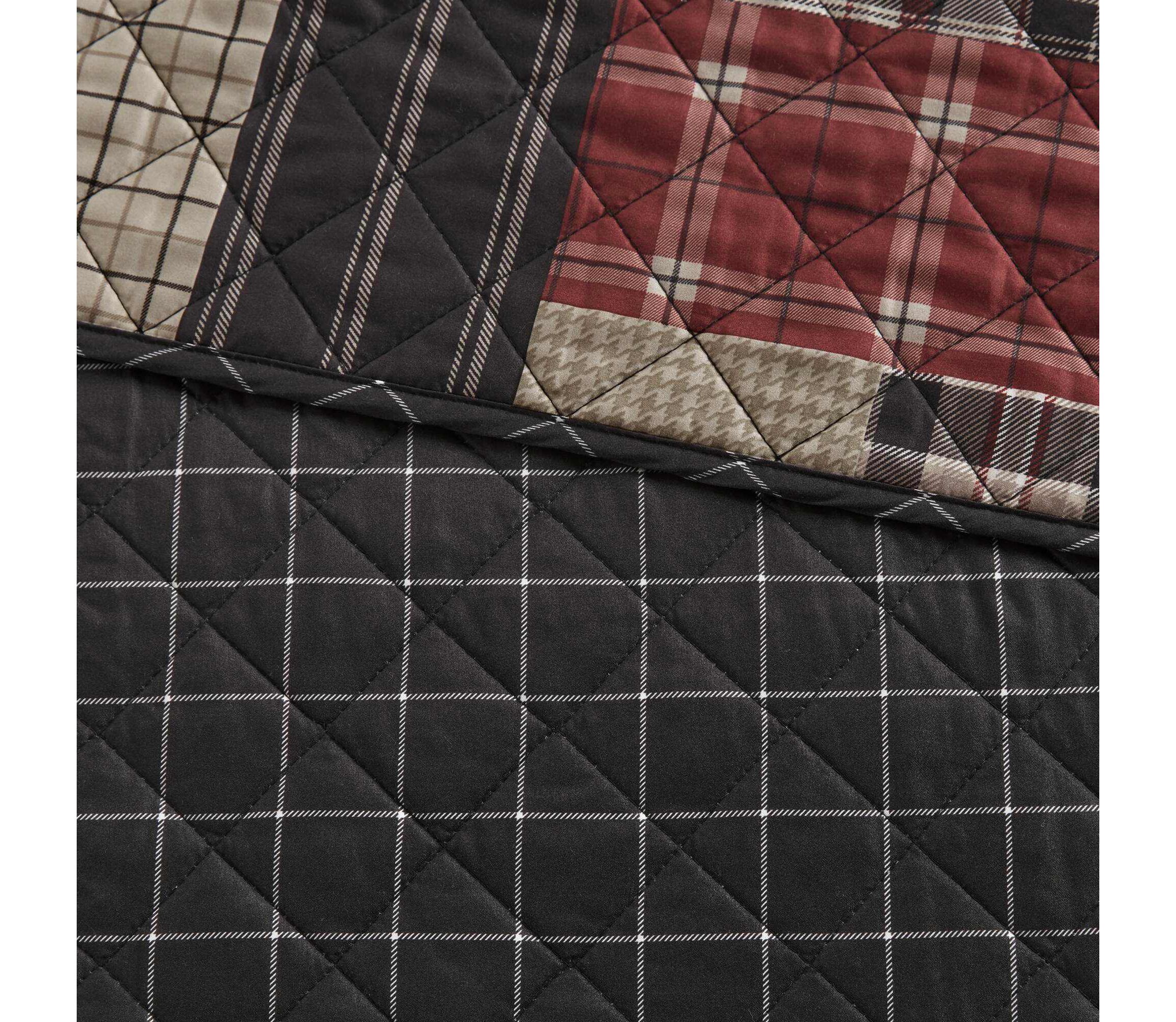 Timber 3 Piece Reversible Printed Quilt Set