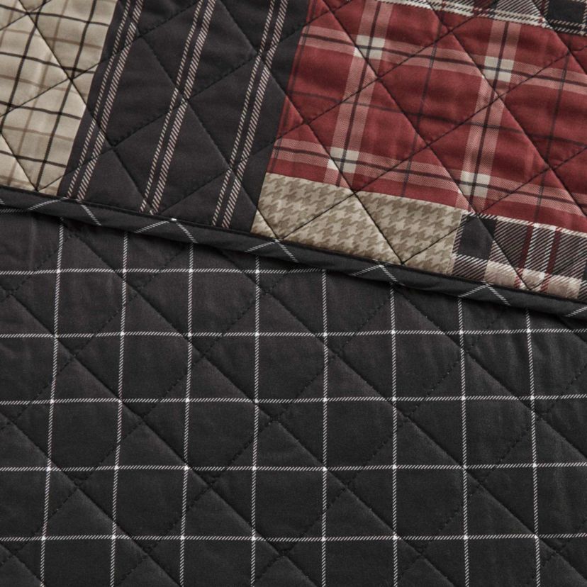 Timber 3 Piece Reversible Printed Quilt Set