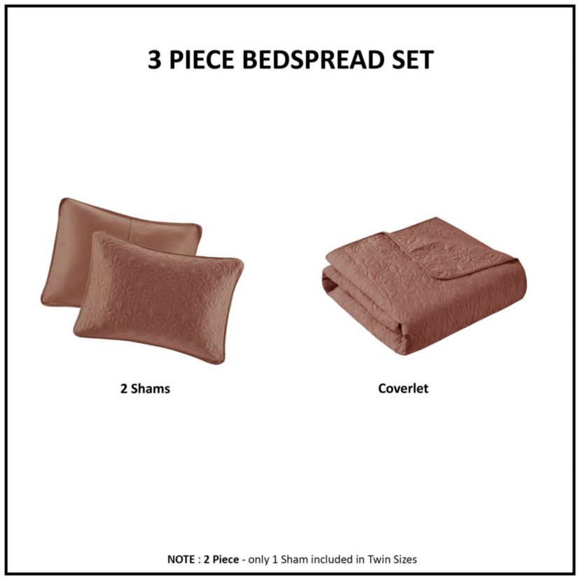 Quebec 3 Piece Reversible Quilt Set