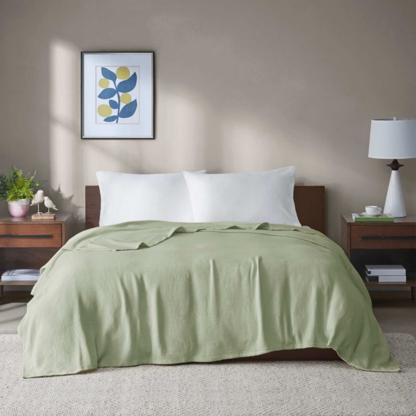 Freshspun Basketweave Cotton Blanket