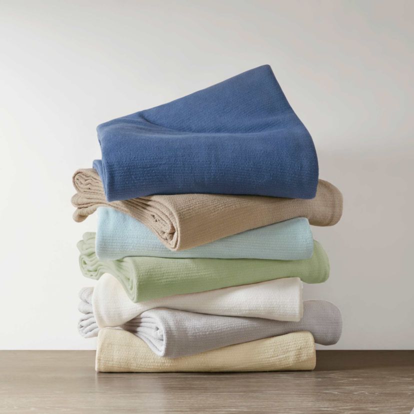 Freshspun Basketweave Cotton Blanket
