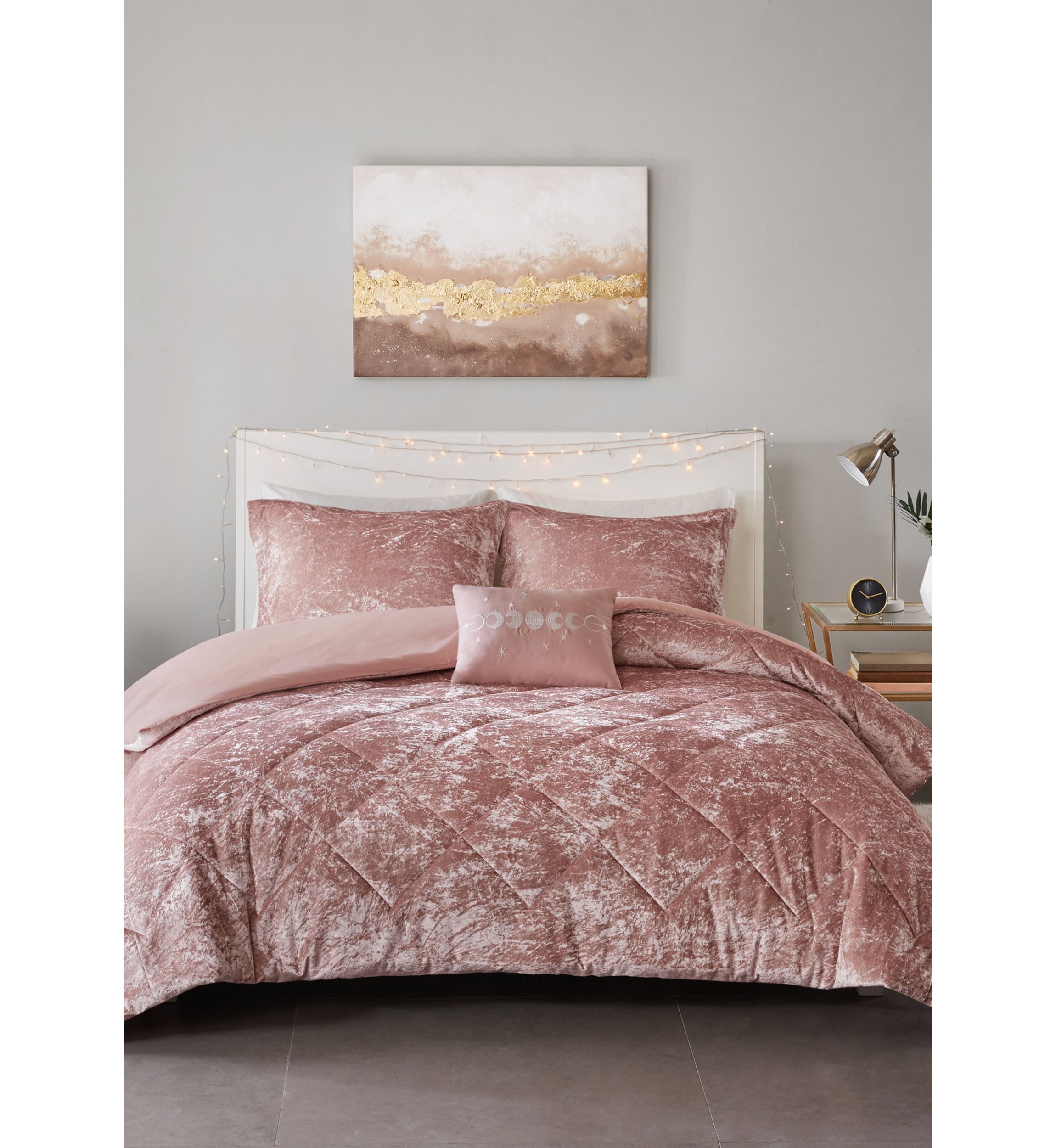 Felicia 3 Piece Velvet Duvet Cover Set
