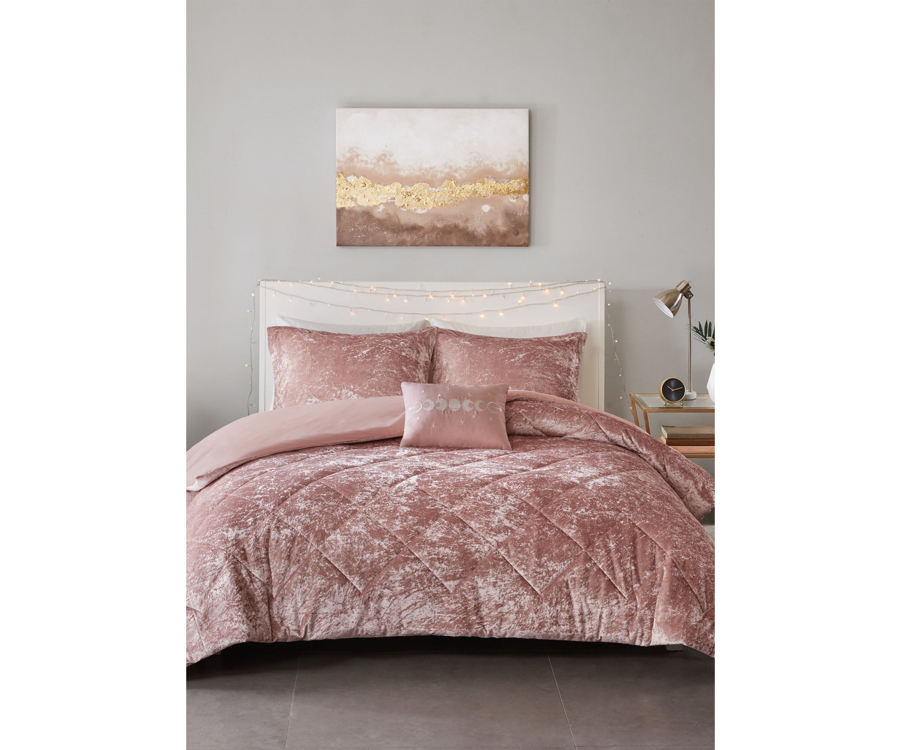 Felicia 3 Piece Velvet Duvet Cover Set